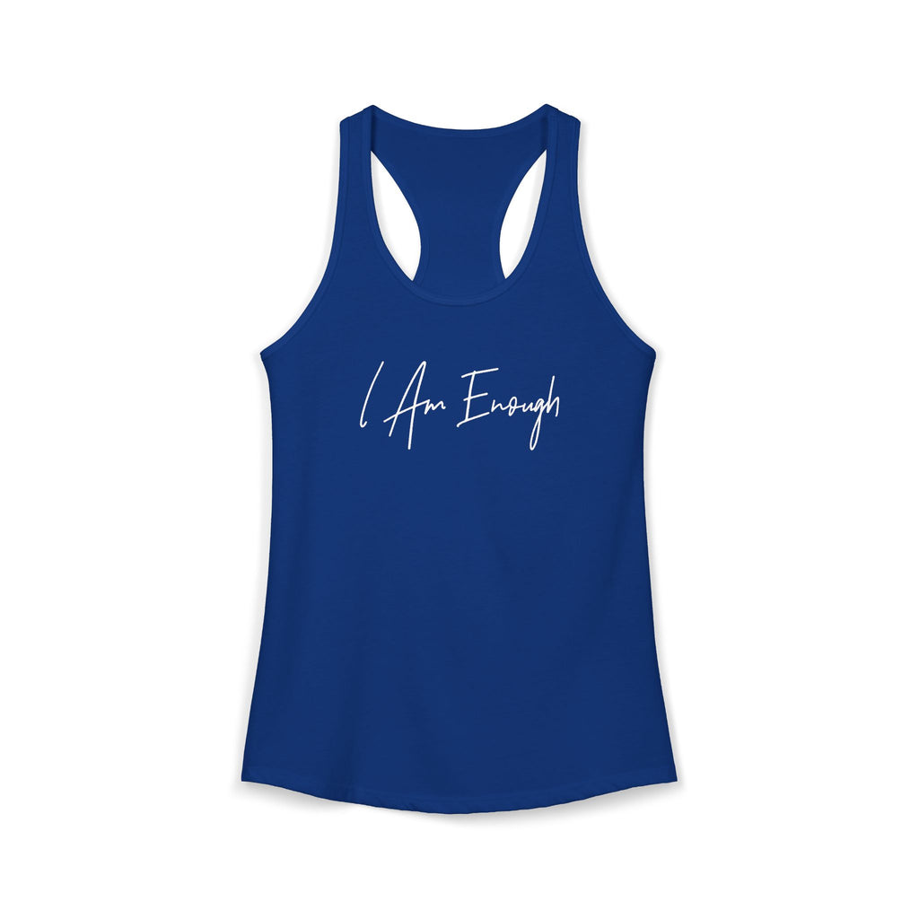 "I Am Enough" Racerback Tank (Next Level)