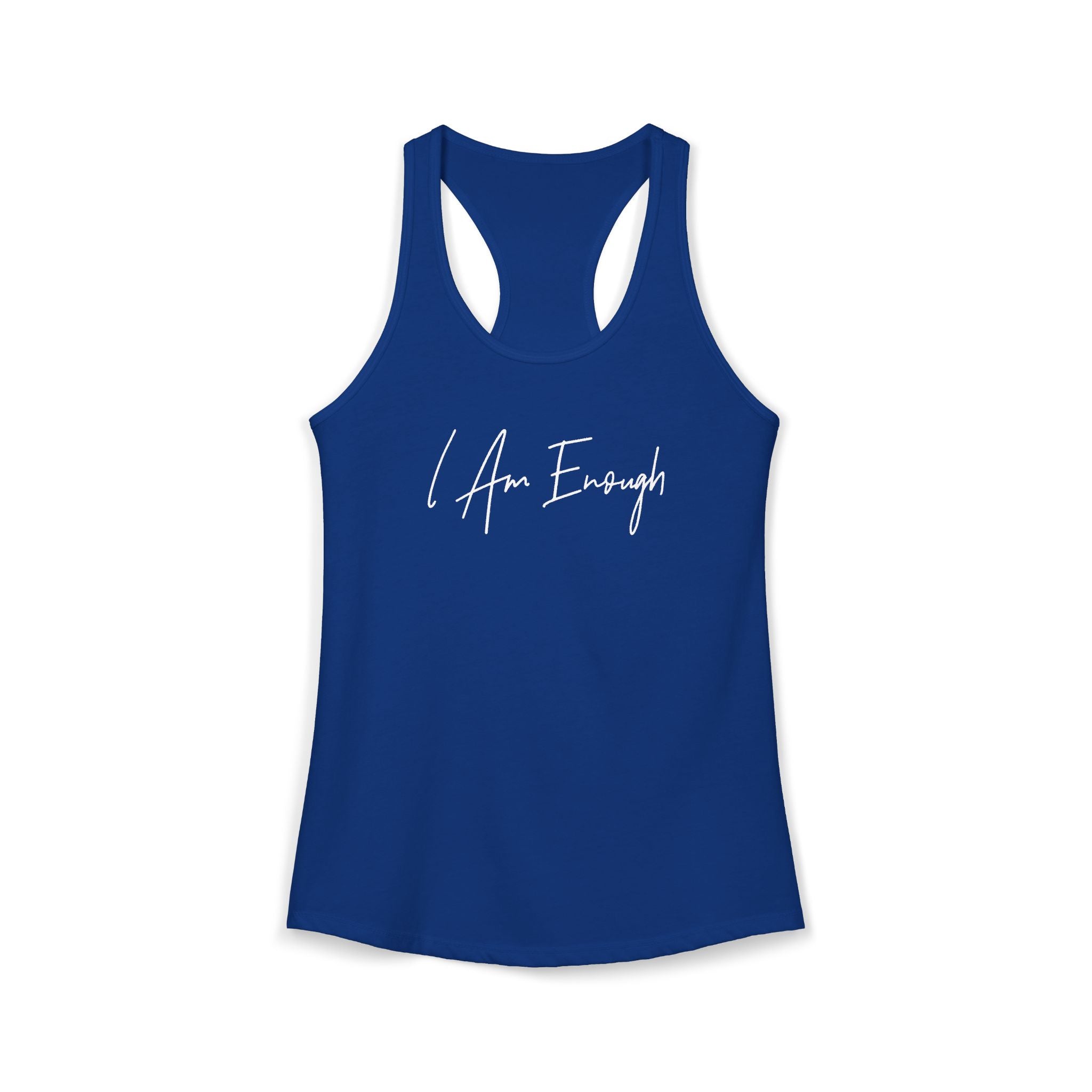 "I Am Enough" Racerback Tank (Next Level)