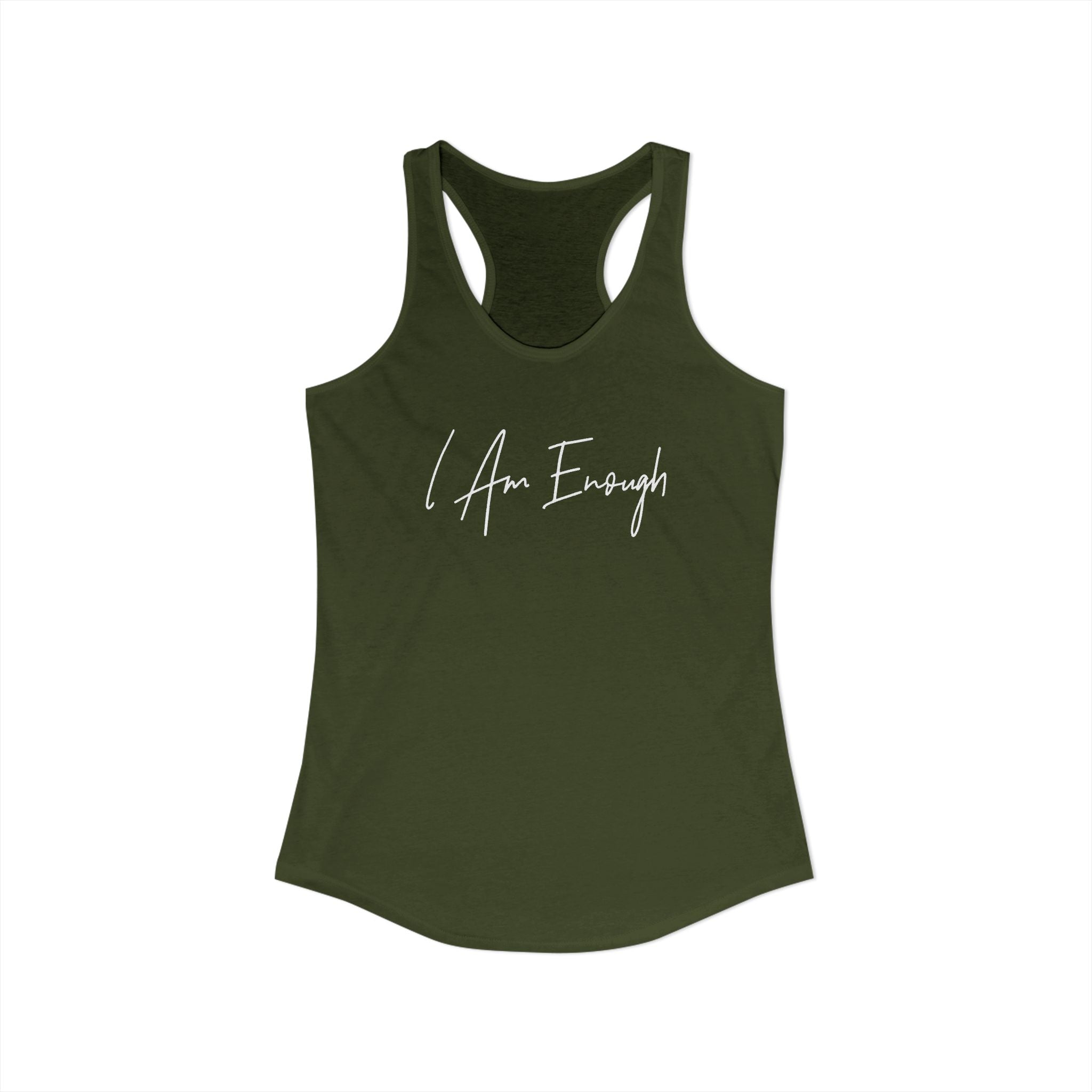 "I Am Enough" Racerback Tank (Next Level)