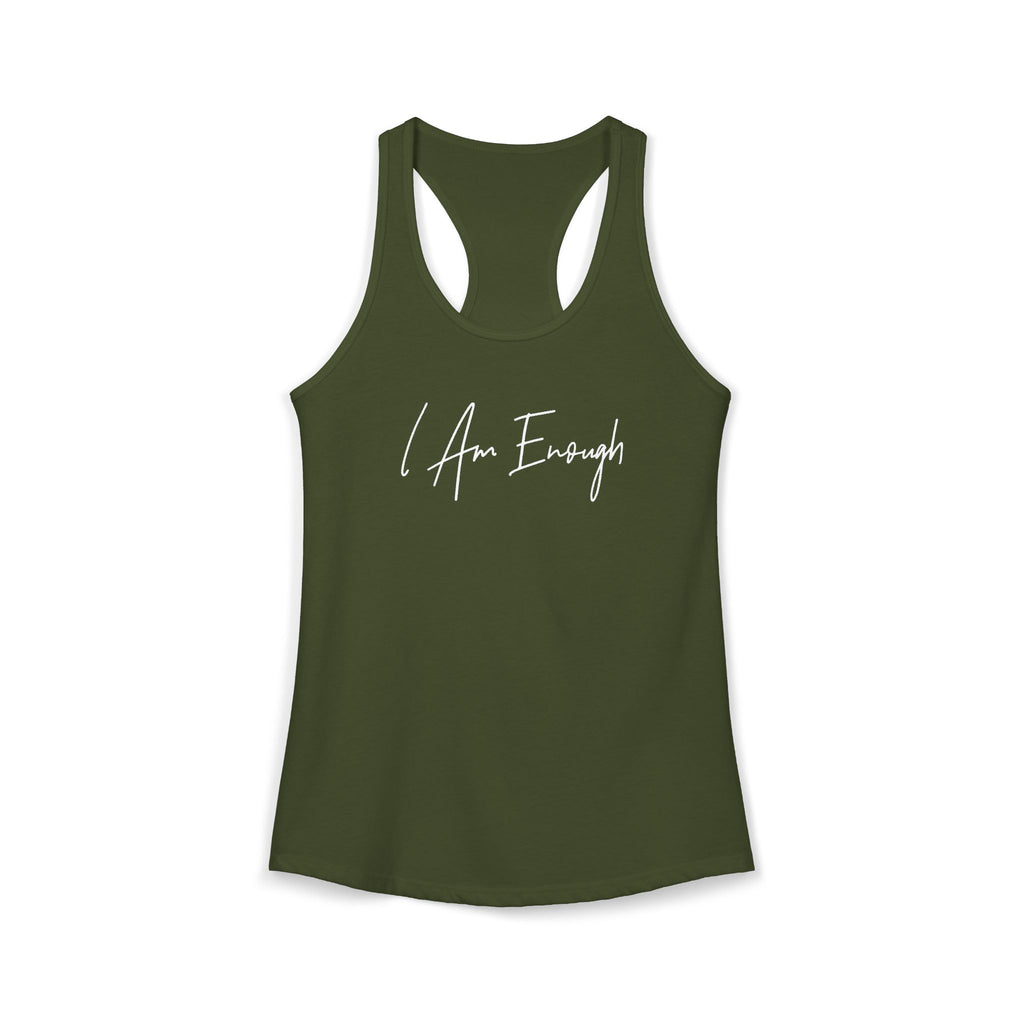 "I Am Enough" Racerback Tank (Next Level)