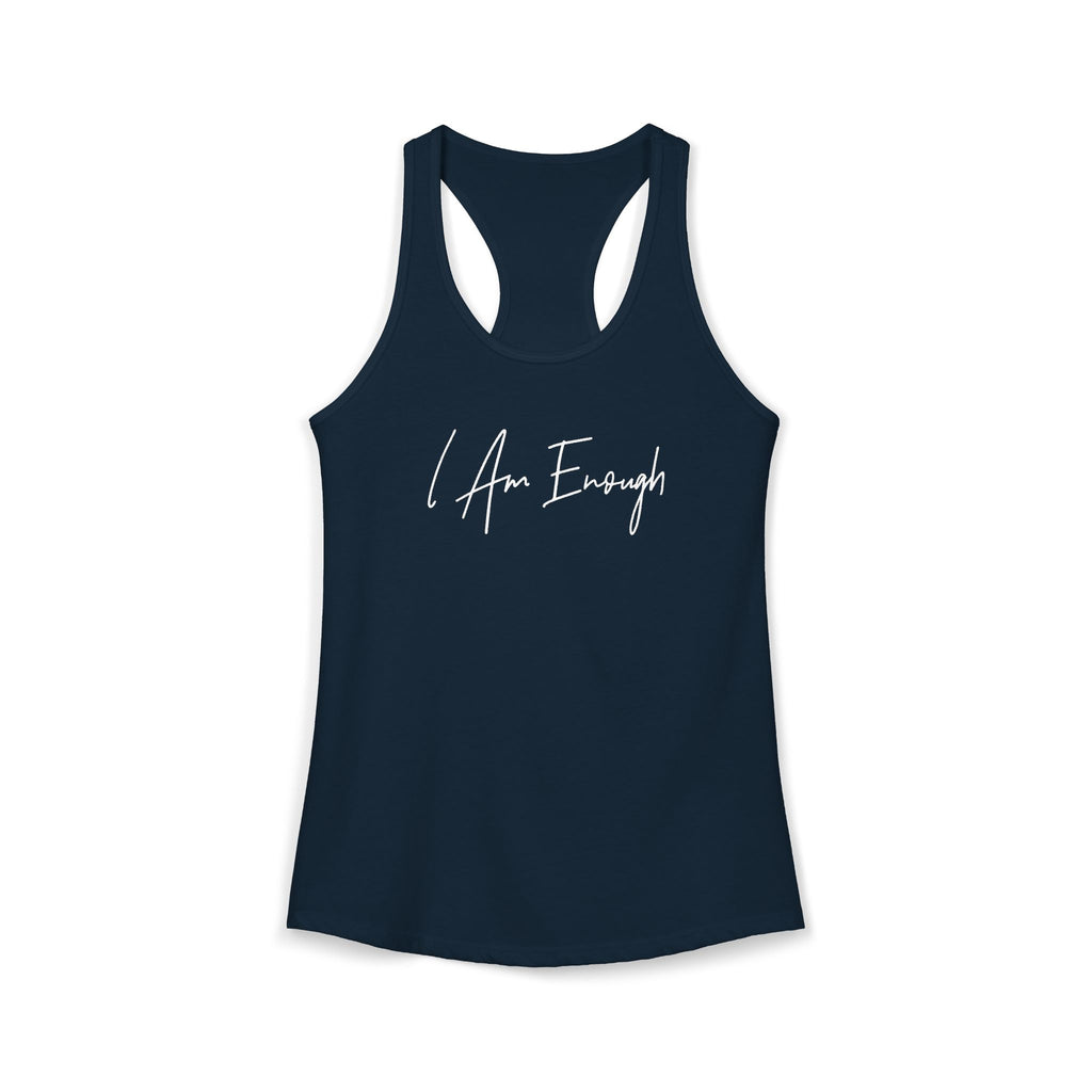 "I Am Enough" Racerback Tank (Next Level)