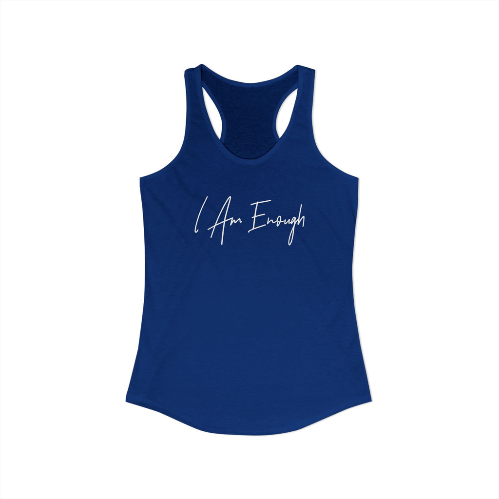 "I Am Enough" Racerback Tank (Next Level)